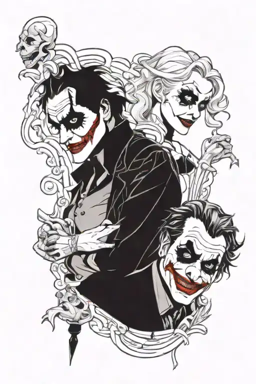 Harly Quinn And The Joker