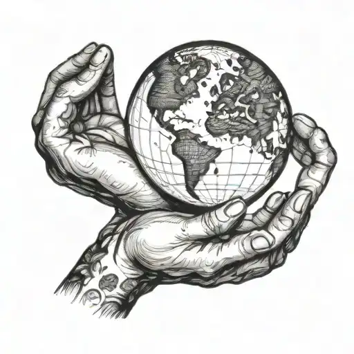 Globe Being Held By Hands