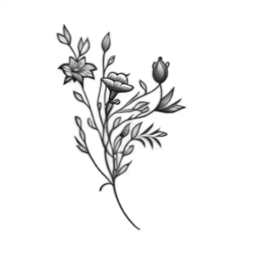 A Blue Flower On A Black Background