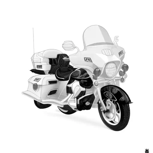 A Police Motorcycle