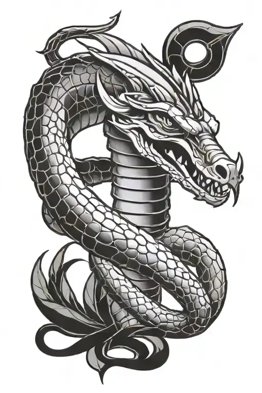 Cobra And Egyptian Dagger Wrapped