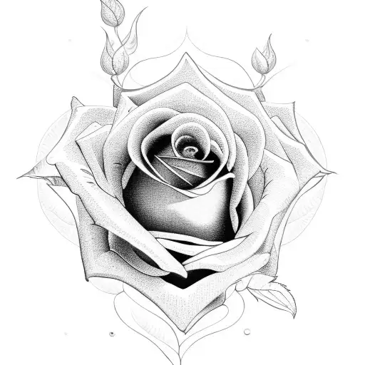 Rose With Clock Petals