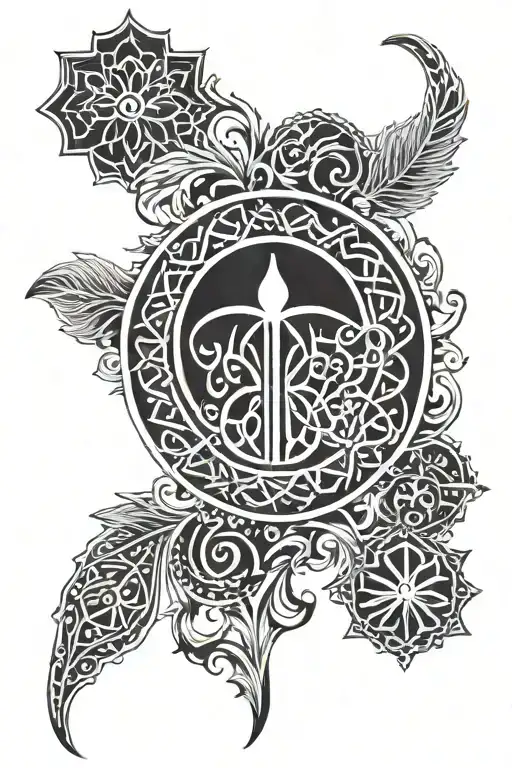 Arabic Symbolic Tattoo Inspired