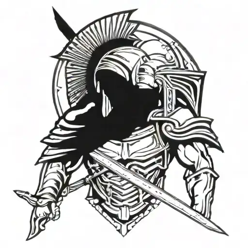 Spartan Warrior Bleeding