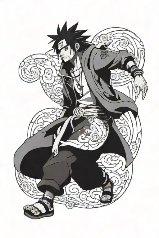 Naruto Jiraya Walking Distance