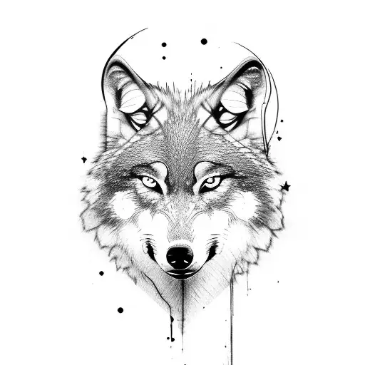Wolf Covered By Ashep