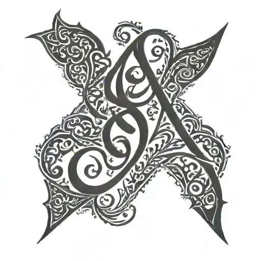 Love Symbol Arabic Calligraphy