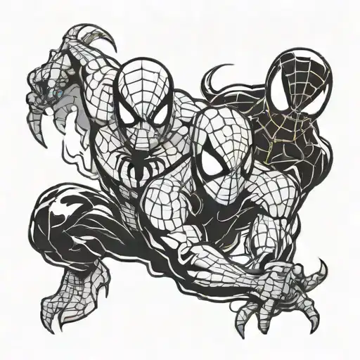 Toons Spiderman And Toons Venom