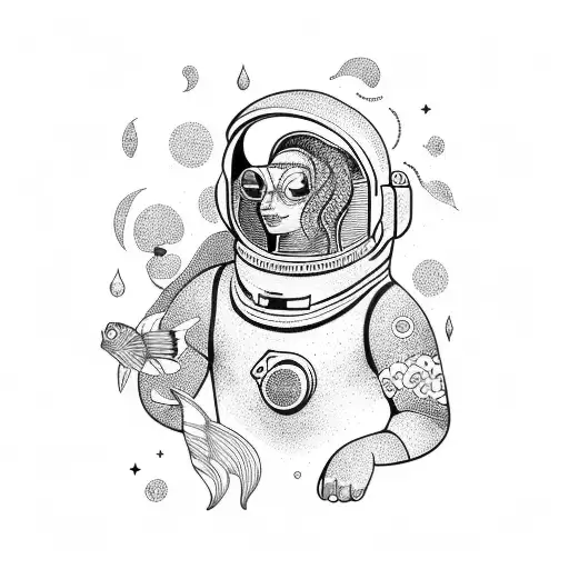 Astronaut Mermaid