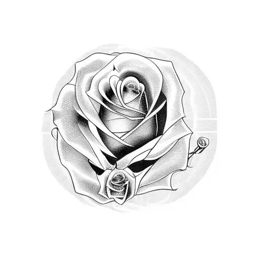 A Mother And Baby Holding A Heart-shaped Rose