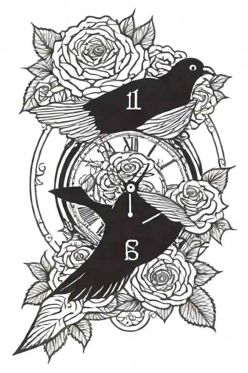 Clock Rose Dove