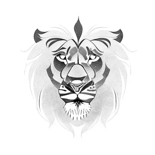 A Lion Playing The Guitar