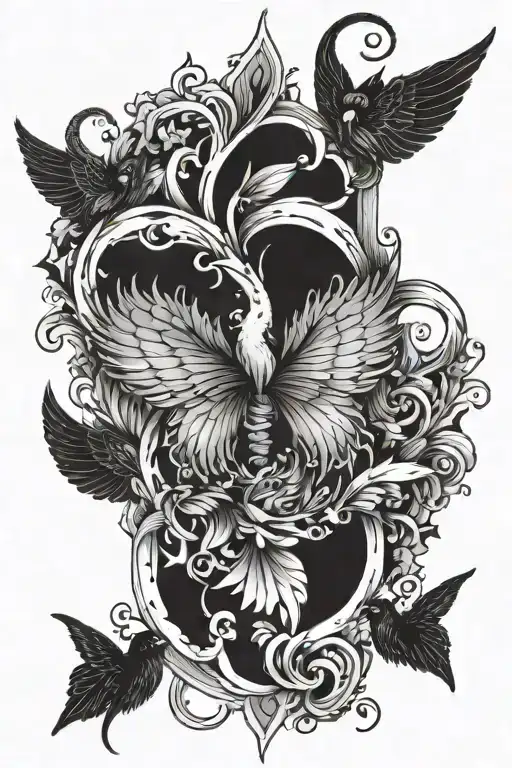 I Want A Tattoo With 4 Fingerprits In A Wing Attached