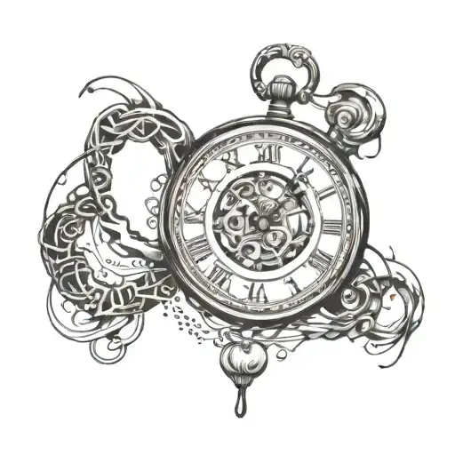 Infinity And Clock Melting Away