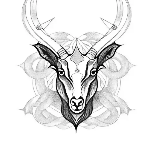 Gothic Celtic Goat