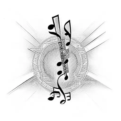 A Barcode Design That Incorporates Musical Notes To Represent Your Passion For Music