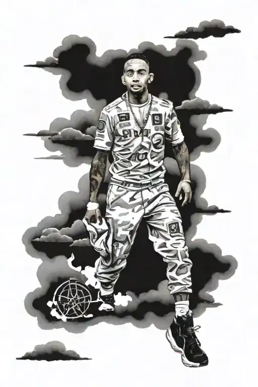 Sky With Cloud Like Lewis Hamilton