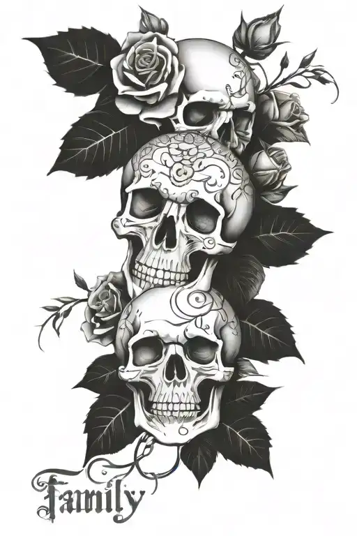 Skull Roses And The Word Family