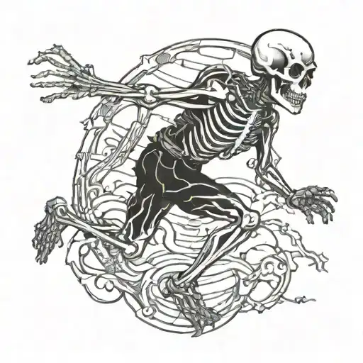 Road Running Skeleton