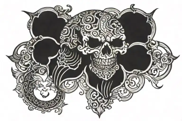 Blackout Tattoo Depicting