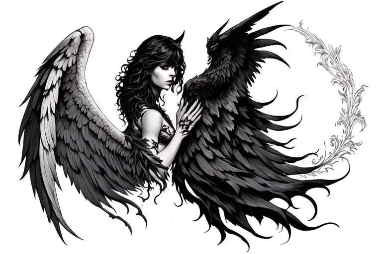 Dark Angel Against Dark Demon