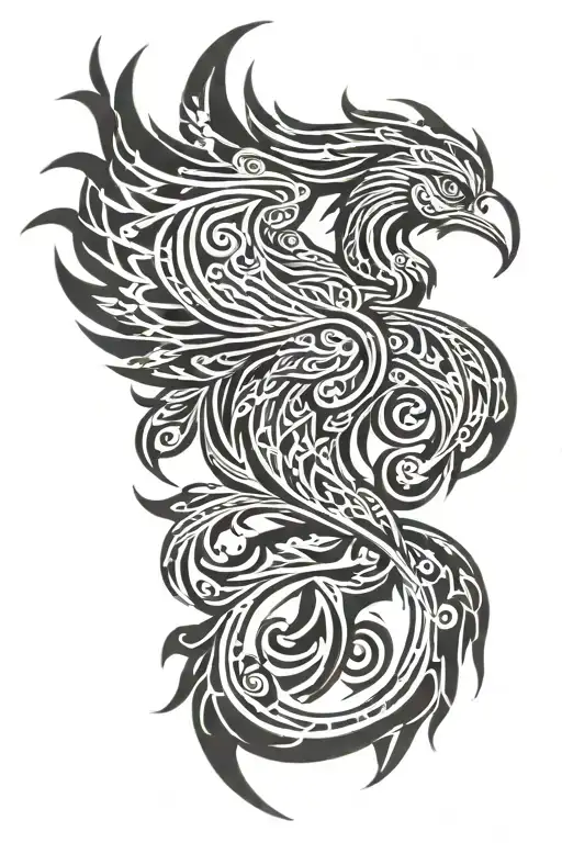 Tribal Phoenix Bird