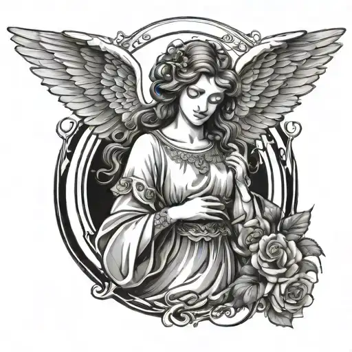 Beautiful Guardian Angel Watching