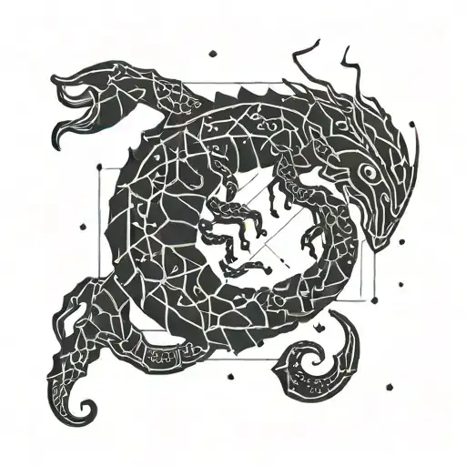 Scorpio Astrological Sign With Constellation And Animal