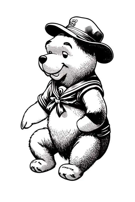 Sailor Winnie The Pooh Sitting