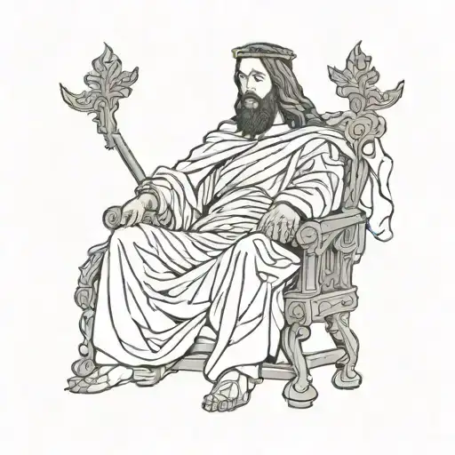 Jesus On His Throne