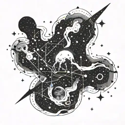 Galaxy Filled With Constellations