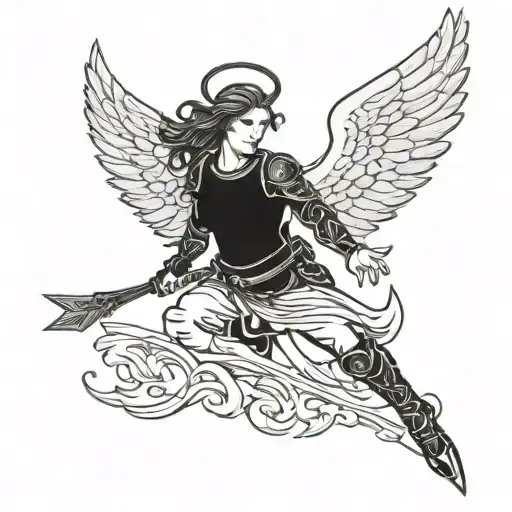Warrior Angel Flying