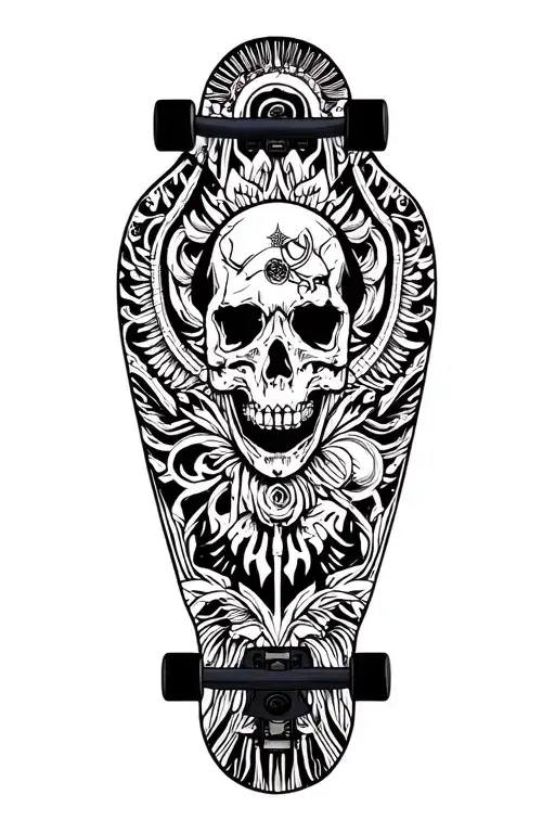 Skate Board Design Incorporating Symbols