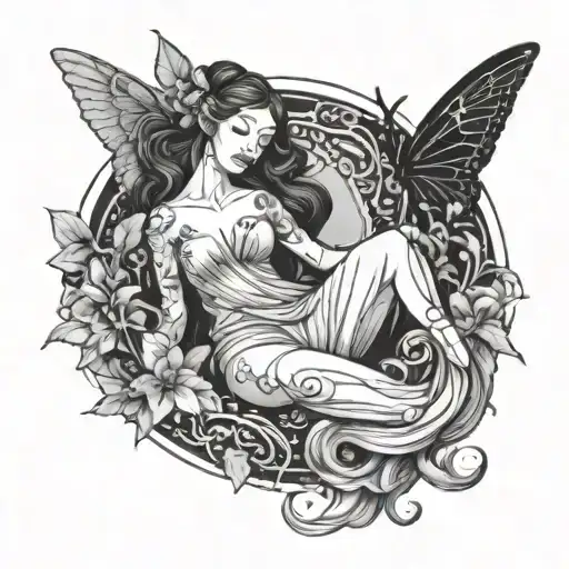 Nature Goddess Laying