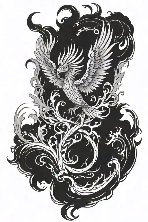 Phoenix Rising From The Ashes