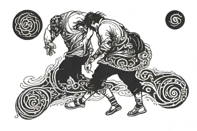 A Person Walking In The Dark Making Light