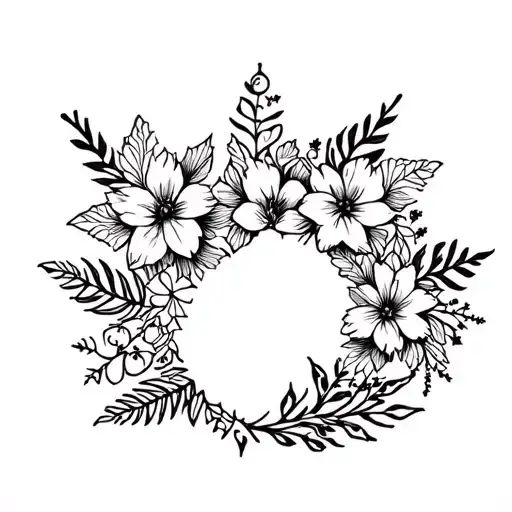 Floral Patterns Christmas Winter