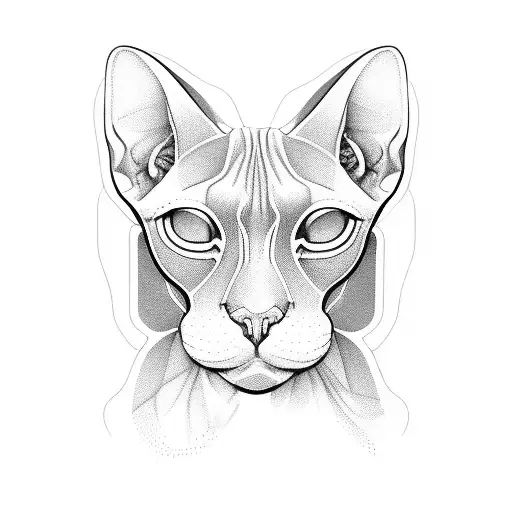 Sphynx Cat Face