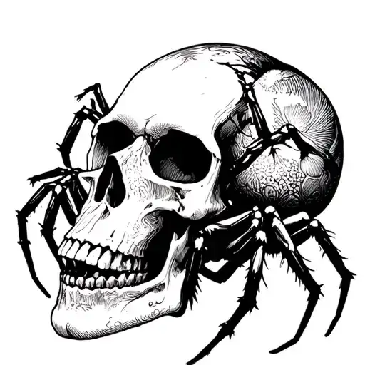 Spider On The Skull