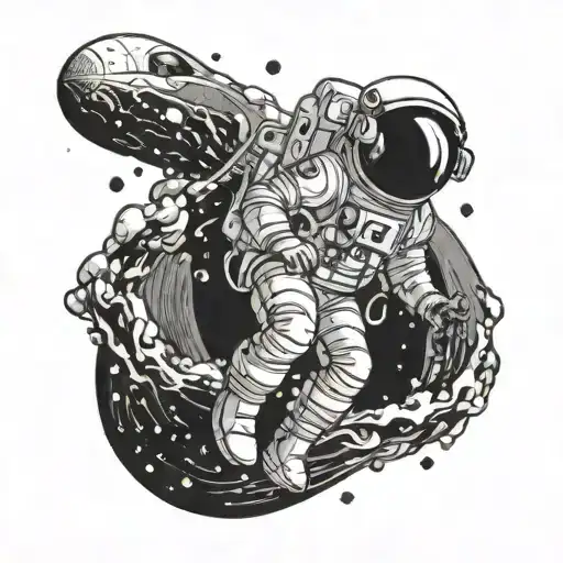 Astronaut Sucked Into Black Hole