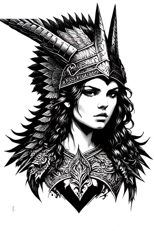 Valkyrie Takes The Warrior