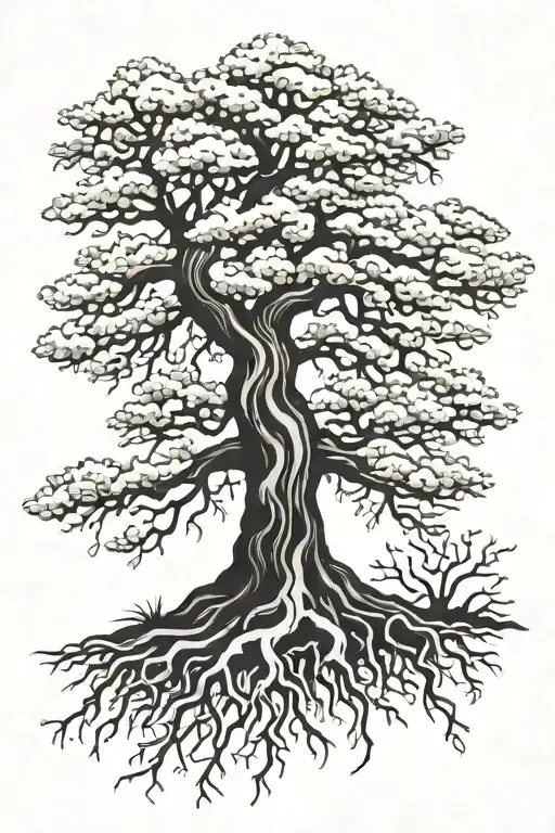 Pine Tree With Roots