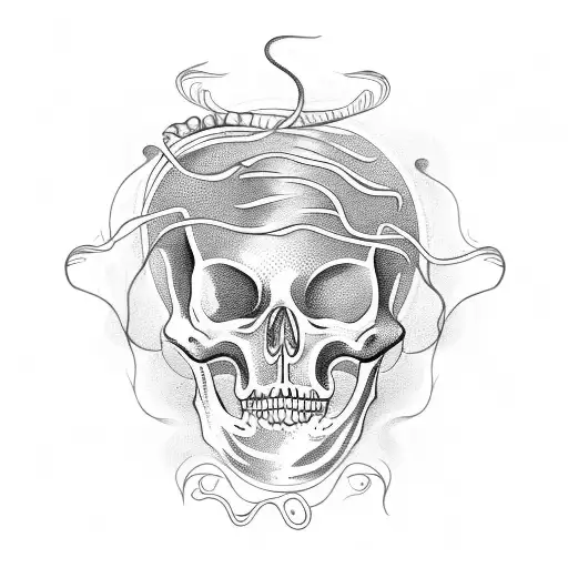 Jellyfish With Skeleton