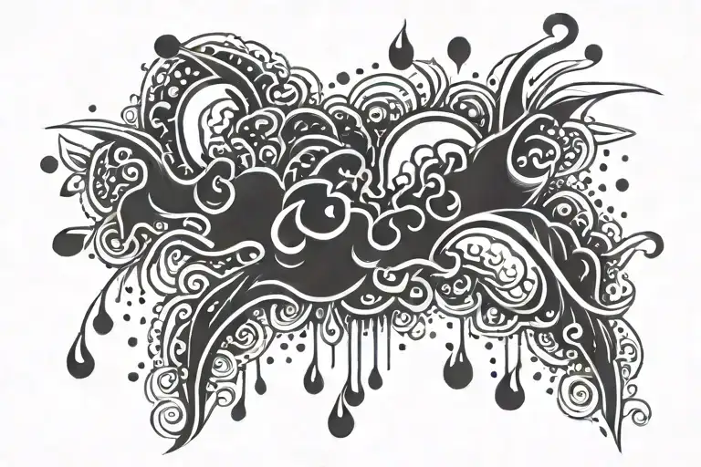 Raindrops From A Cloud Maori