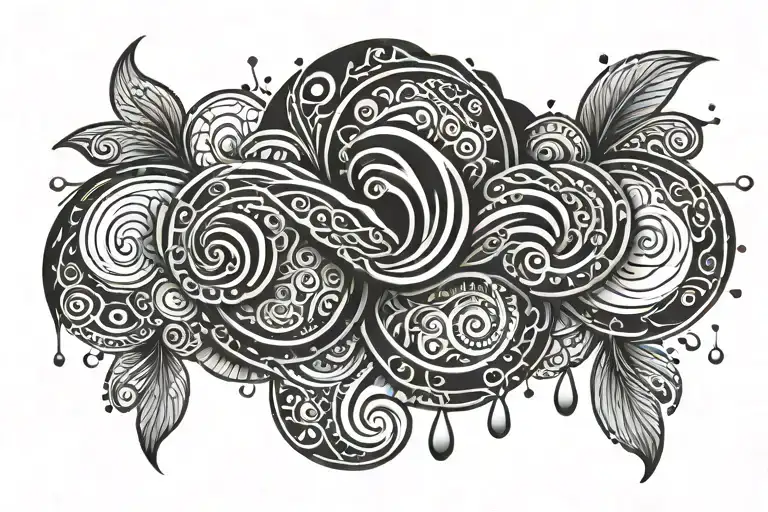 Raindrops From A Cloud Maori