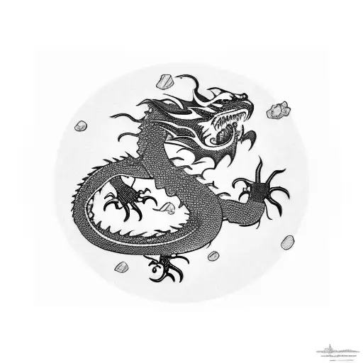 Dragon Around Planet