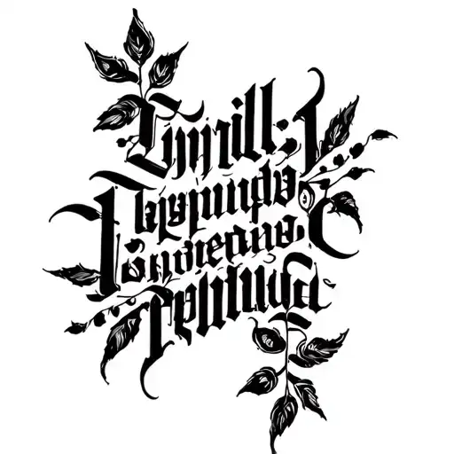 Dark Lettering Tattoo Espinilla