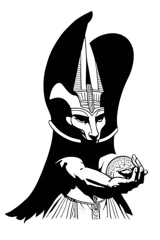 Anubis God Atlas Holding