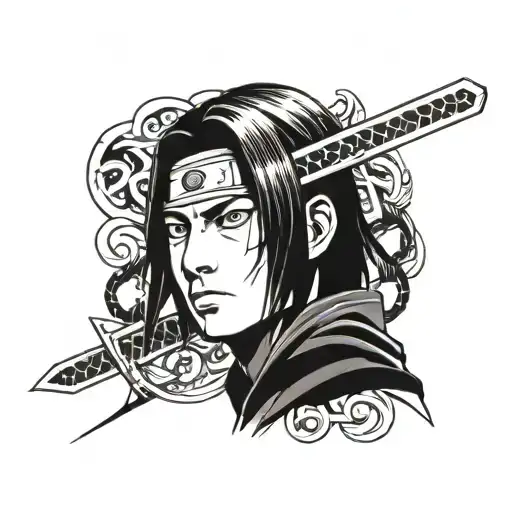 Itachi Uchiha With Sword