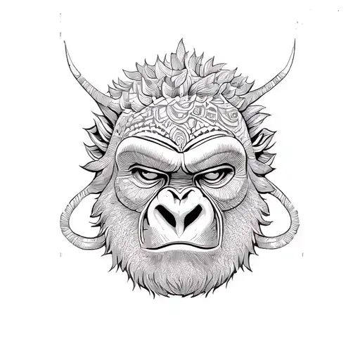 African Tribe Mask Gorilla